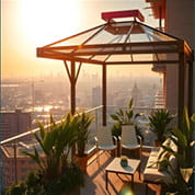 Spacious balcony sky lounge tab – Mighty Yuva Whitefield