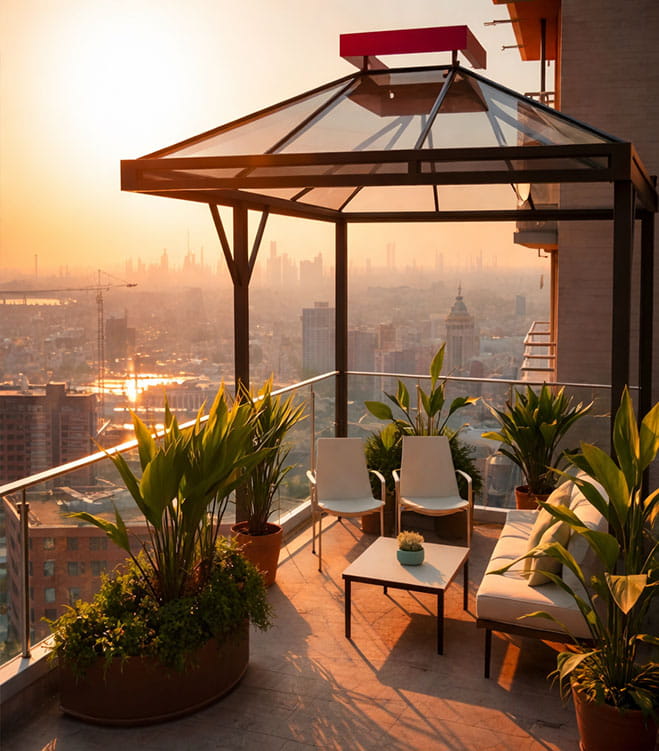 Mighty Yuva private sky lounge spacious balcony apartments Whitefield